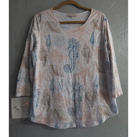 Astrologíe Tops Blouse Women L Polyester, Cotton, Spandex, 20 Inch Of Armp To... - Picture 1 of 11